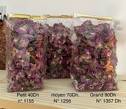 Roses de damas sechees