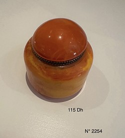 Boîte petite ambre