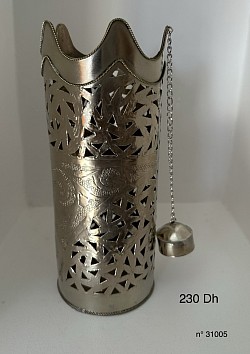Cache bouteille métal ciselé